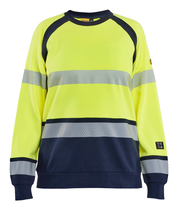 Blåkläder 3454 Dame Multinorm Sweatshirt Inherent med tryk eller logo – arbejdstøj og firmatøj