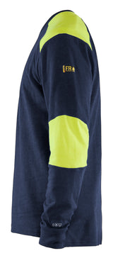 Blåkläder 3457 Flammehæmmende T-Shirt Lang Ærme Inherent produktfoto med tryk