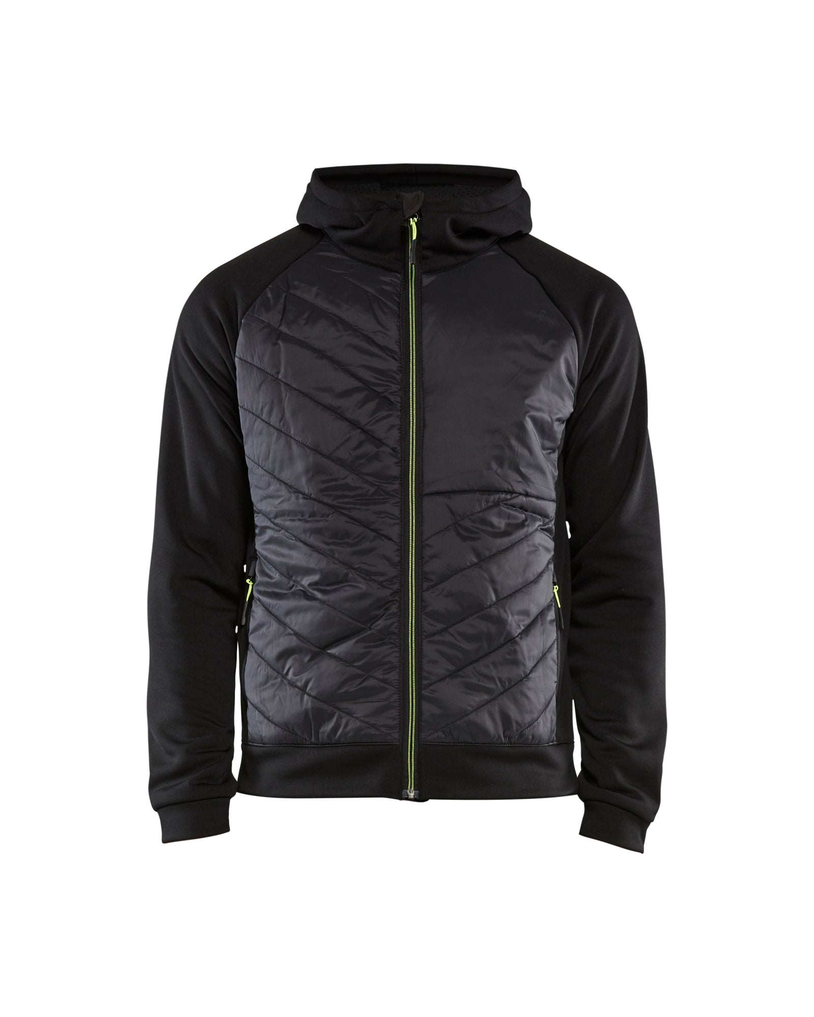 Blåkläder 3463 Hybrid Sweatshirt, Sort/High Vis Gul