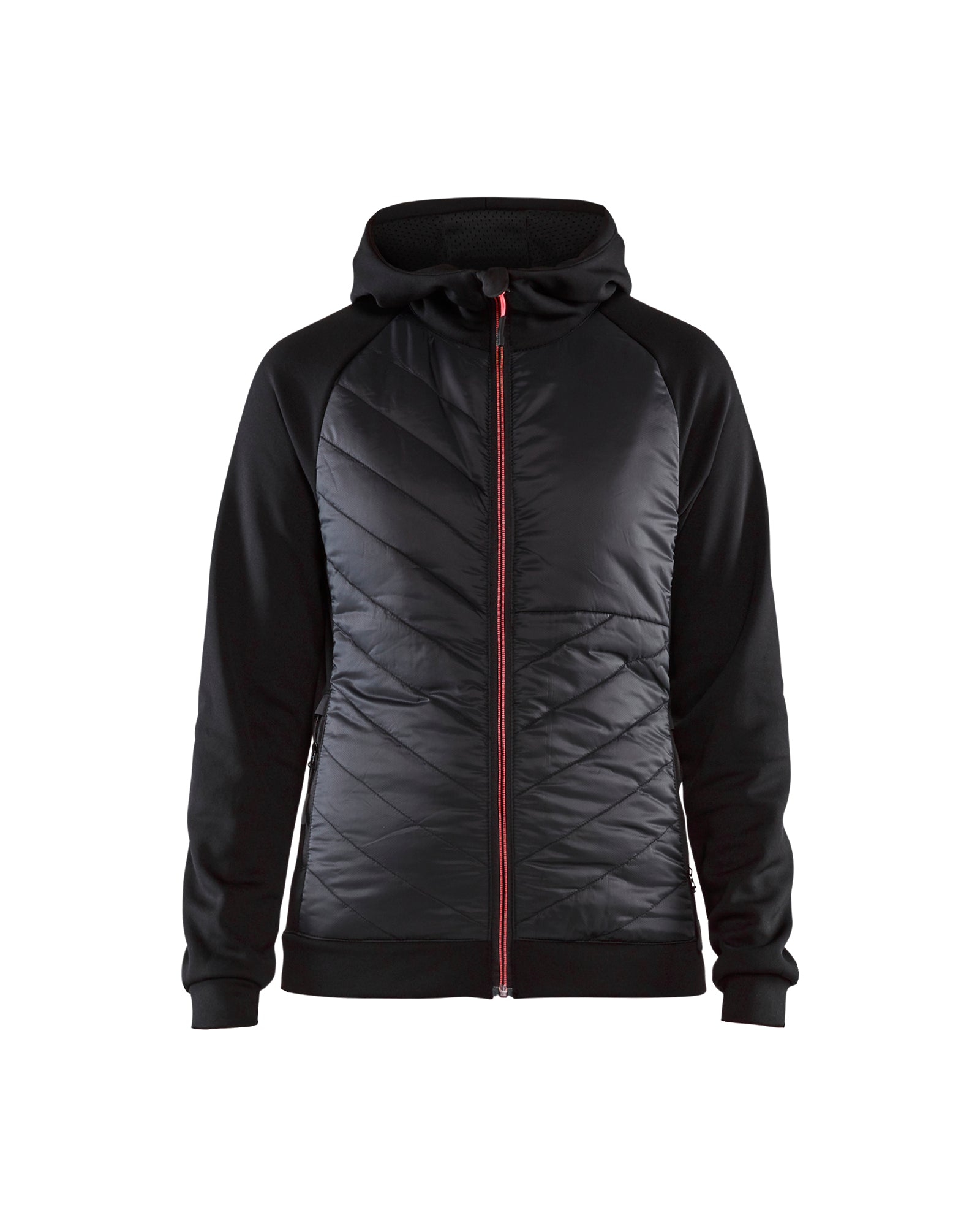 Blåkläder 3464 Dame Hybrid Sweatshirt, Sort/Rød