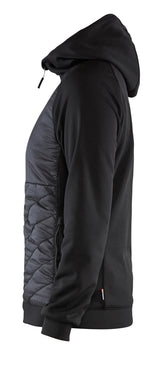 Blåkläder 3464 Dame Hybrid Sweatshirt nærbillede med tryk