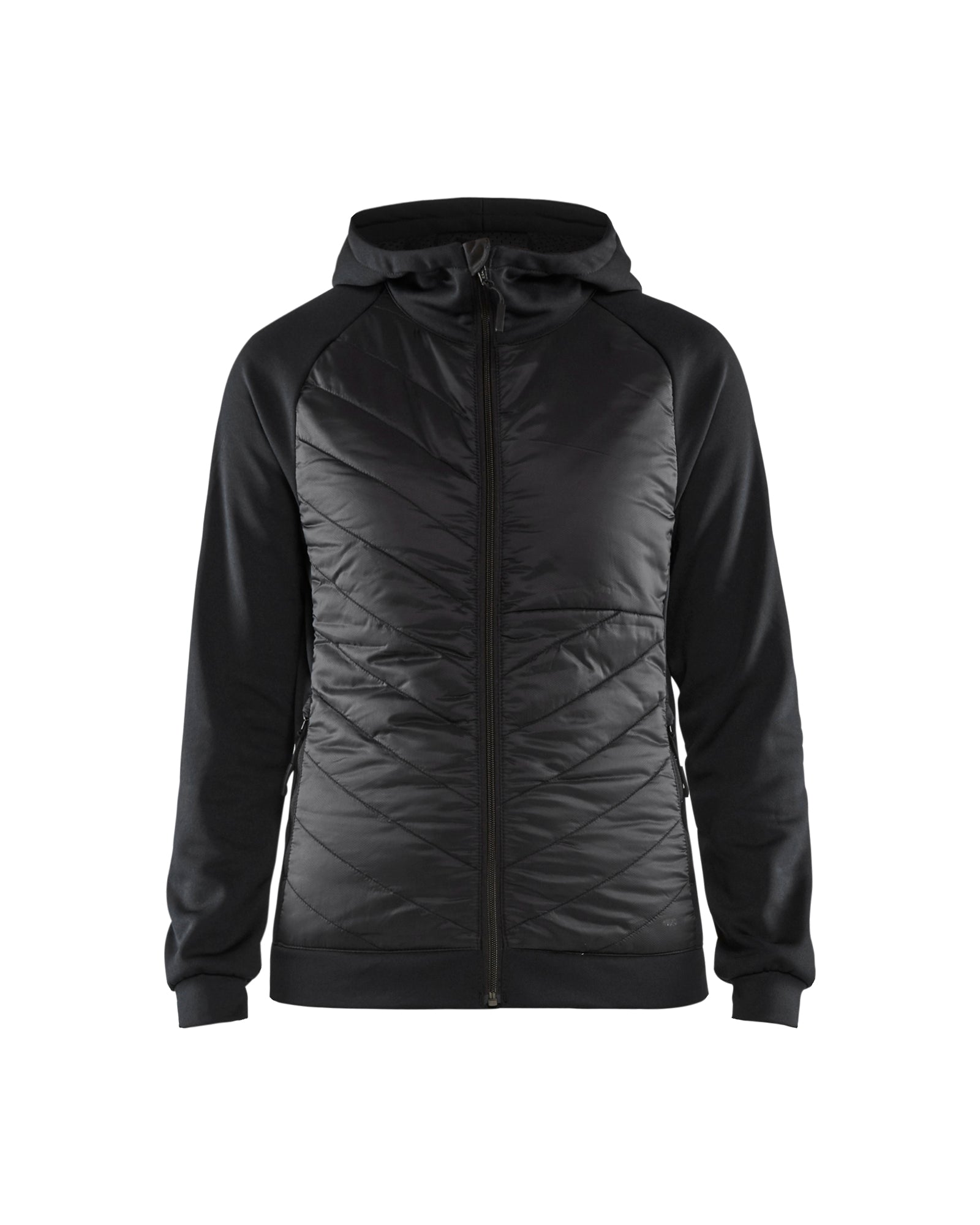 Blåkläder 3464 Dame Hybrid Sweatshirt, Sort/Mørk Grå