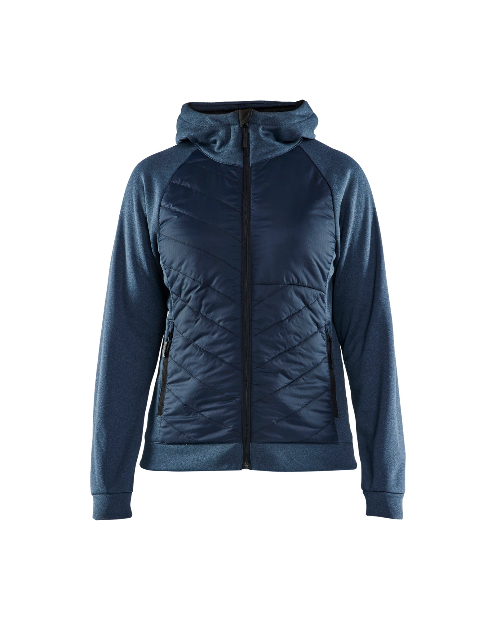 Blåkläder 3464 Dame Hybrid Sweatshirt, Støvet Blå/Mørk Marineblå