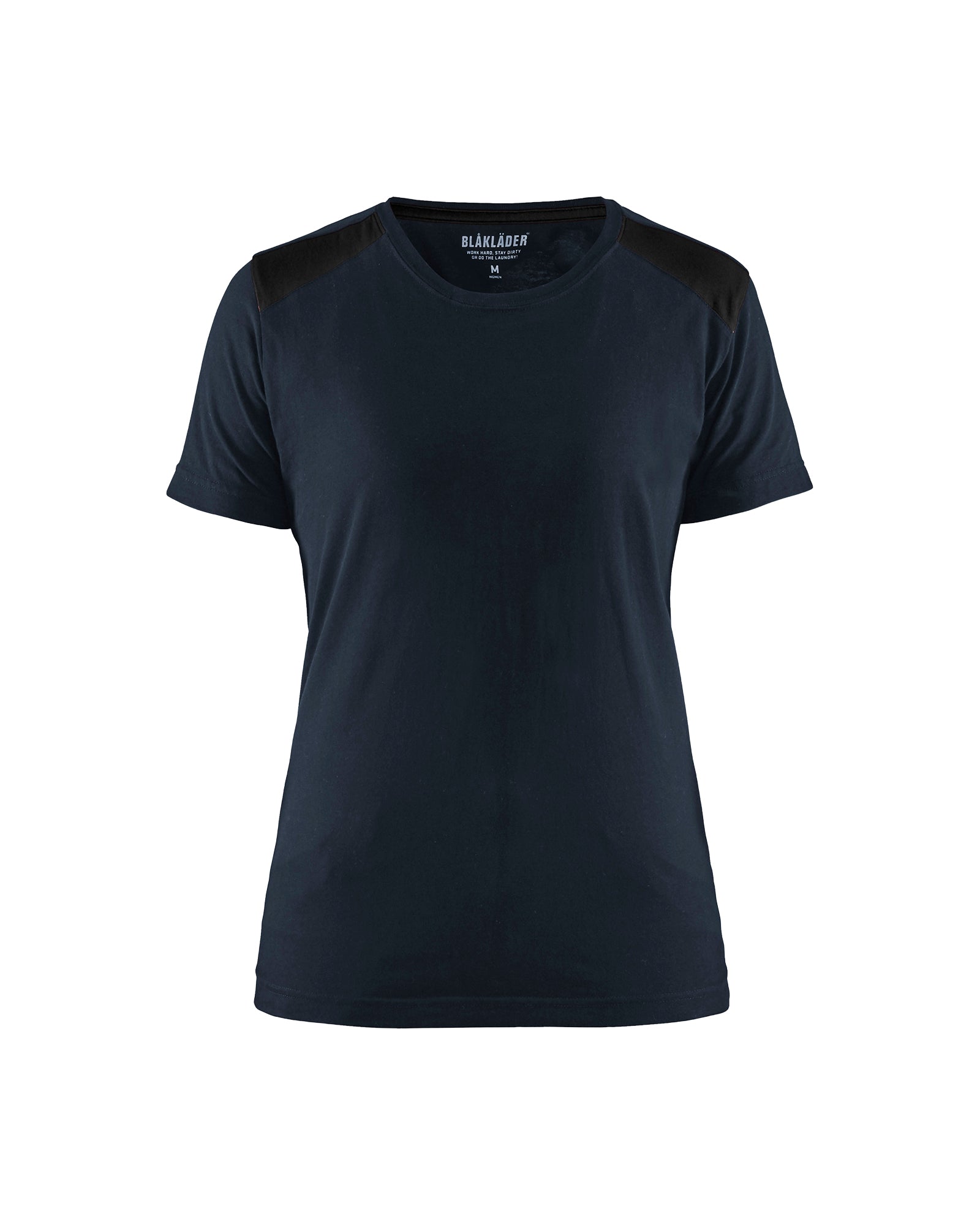 Blåkläder 3479 Dame T-shirt, Mørk Marineblå/Sort