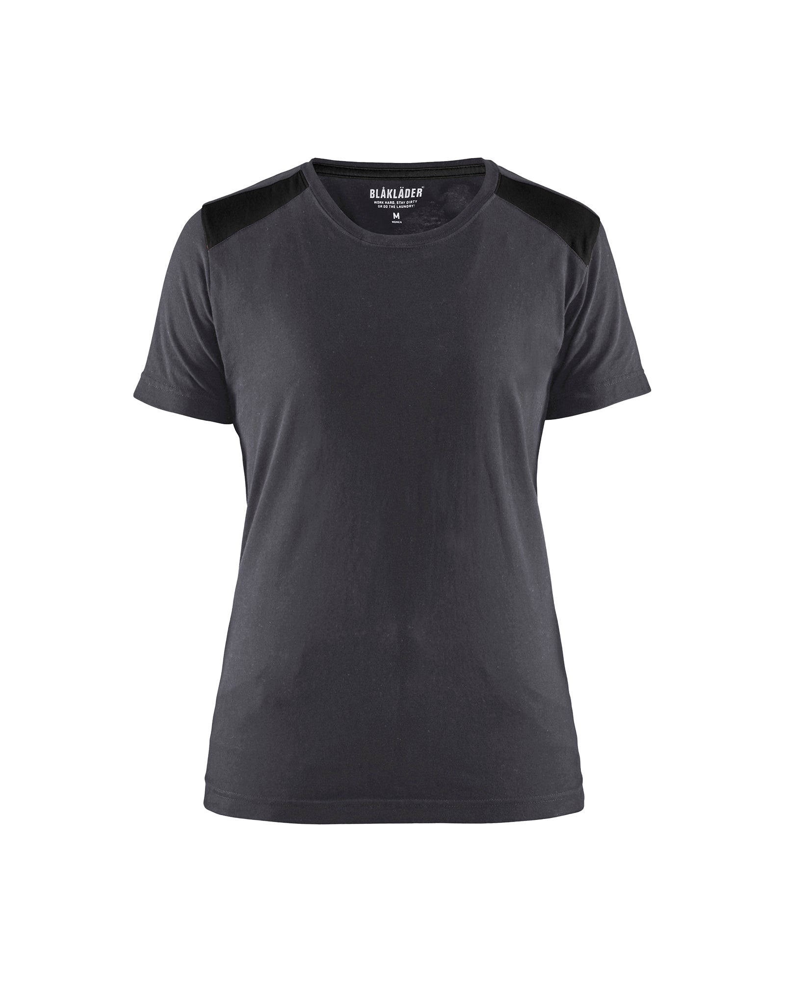Blåkläder 3479 Dame T-shirt, Mellemgrå/Sort