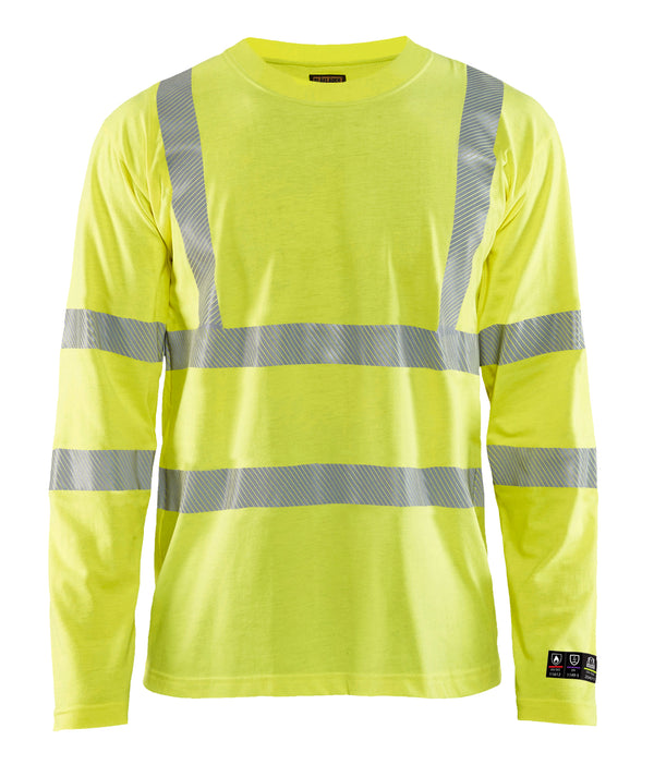 Blåkläder 3481 Multinorm T-shirt lang ærme Inherent med tryk eller logo – arbejdstøj og firmatøj
