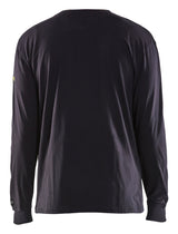 Blåkläder 3483 Flammehæmmende T-Shirt Lang Ærme Inherent produktbillede med logo