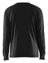 Blåkläder 3483 Flammehæmmende T-Shirt Lang Ærme Inherent nærbillede med logo
