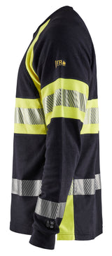 Blåkläder 3484 Multinorm T-Shirt Lang Ærme Inherent produktfoto med tryk