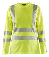 Blåkläder 3485 Dame High Vis T-shirt lang ærme med tryk eller logo – arbejdstøj og firmatøj