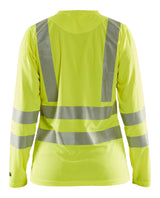 Blåkläder 3485 Dame High Vis T-shirt lang ærme produktbillede med logo