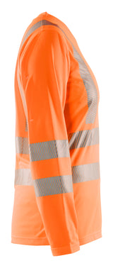 Blåkläder 3485 Dame High Vis T-shirt lang ærme produktfoto til broderi