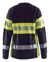 Blåkläder 3494 Dame Multinorm T-Shirt Lang Ærme Inherent produktbillede med logo