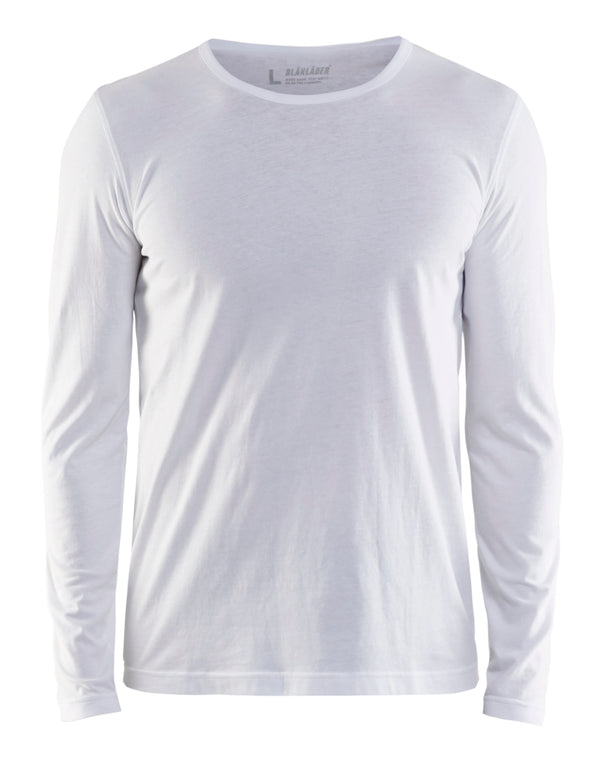 Blåkläder 3500 T-shirt lang ærme med tryk eller logo – arbejdstøj og firmatøj