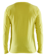 Blåkläder 3500 T-shirt lang ærme nærbillede med logo