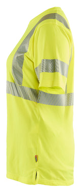Blåkläder 3502 Dame High Vis T-shirt produktfoto med tryk