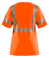 Blåkläder 3502 Dame High Vis T-shirt nærbillede med logo