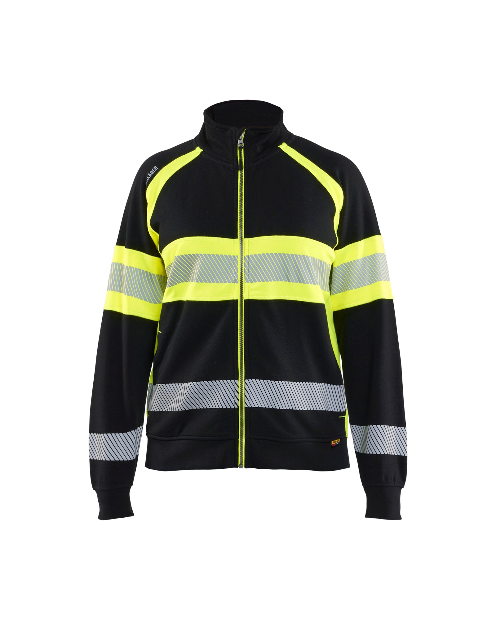 Blåkläder 3505 Dame High Vis Sweatshirt, Sort/High Vis Gul
