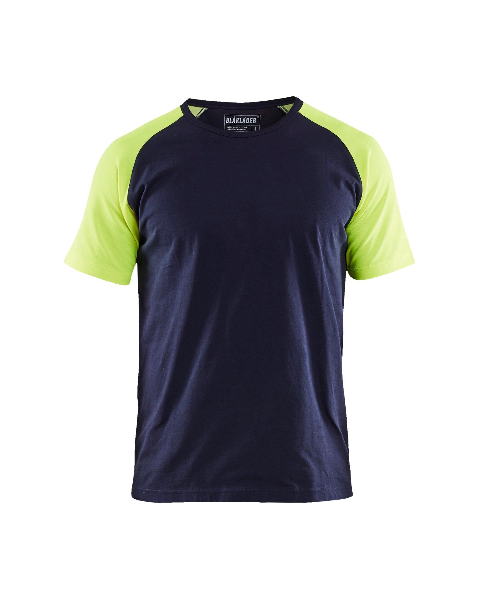 Blåkläder 3515 T-shirt, Marineblå/High Vis Gul