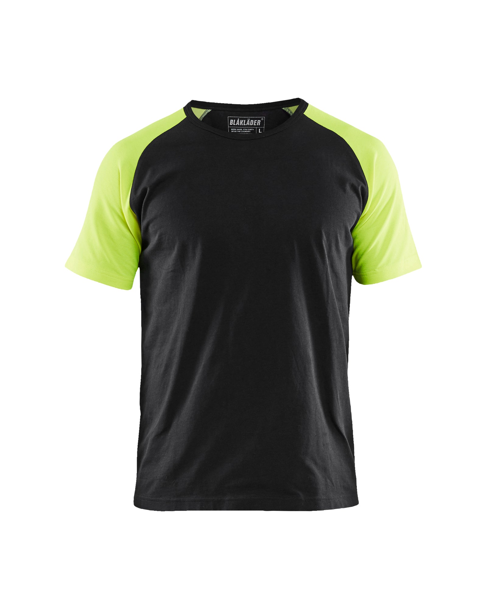 Blåkläder 3515 T-shirt, Sort/High Vis Gul