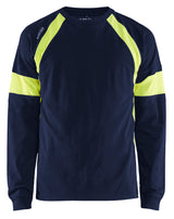 Blåkläder 3520 T-shirt lang ærme med tryk eller logo – arbejdstøj og firmatøj