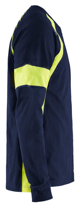 Blåkläder 3520 T-shirt lang ærme detalje til broderi