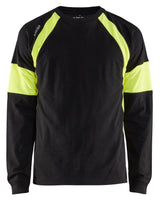 Blåkläder 3520 T-shirt lang ærme materiale med firmalogo