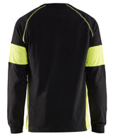 Blåkläder 3520 T-shirt lang ærme nærbillede med logo