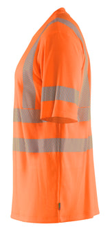Blåkläder 3522 High vis T-shirt produktbillede med tryk