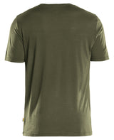 Blåkläder 3536 T-shirt Merinould produktbillede med logo