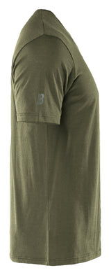 Blåkläder 3536 T-shirt Merinould detalje til broderi