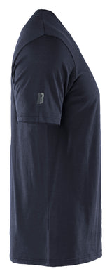Blåkläder 3536 T-shirt Merinould produktfoto til broderi