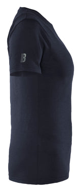Blåkläder 3537 Dame T-shirt Merinould produktbillede med tryk