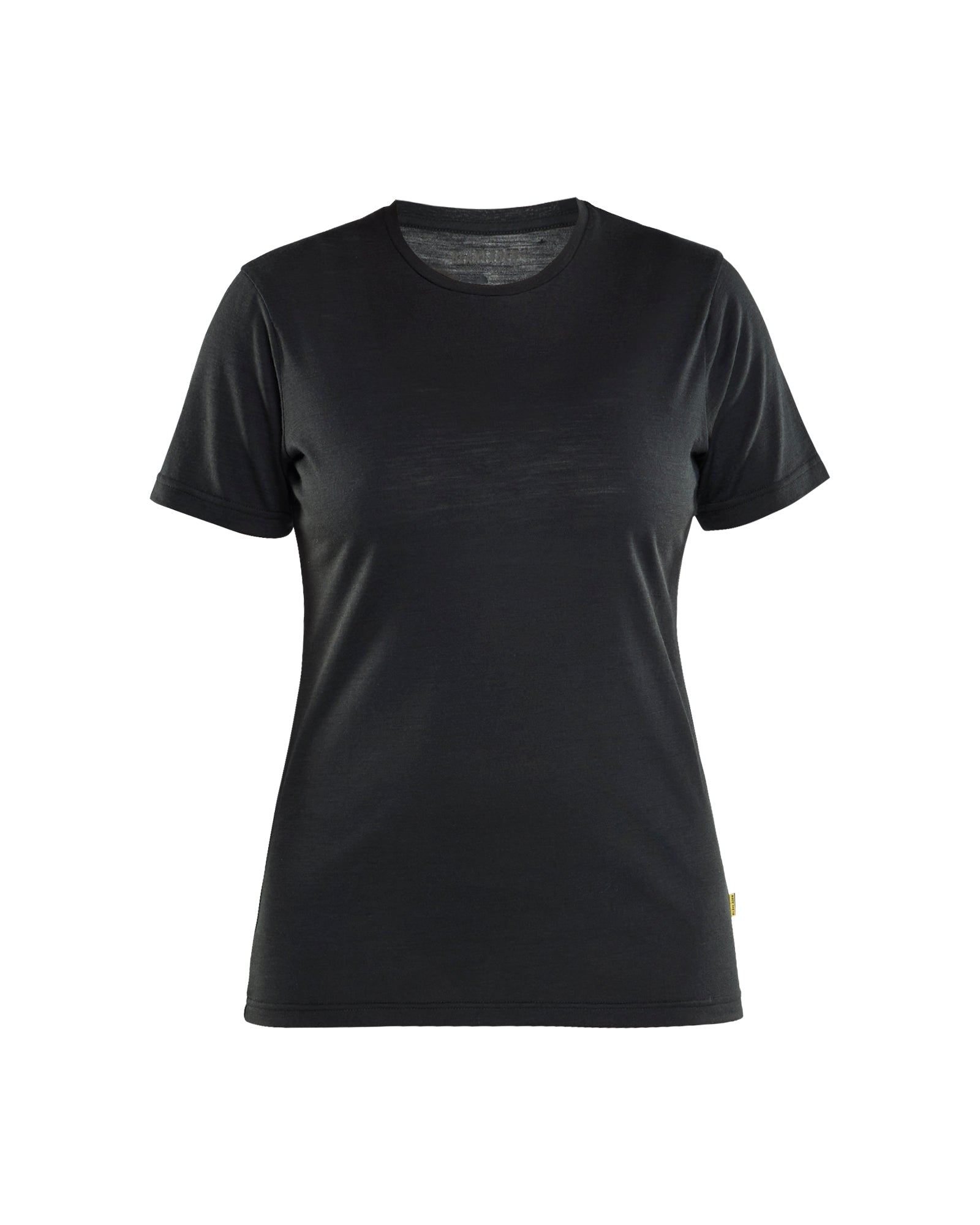 Blåkläder 3537 Dame T-shirt Merinould, Sort