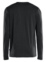 Blåkläder 3538 T-shirt Merinould lang ærme materiale med logo