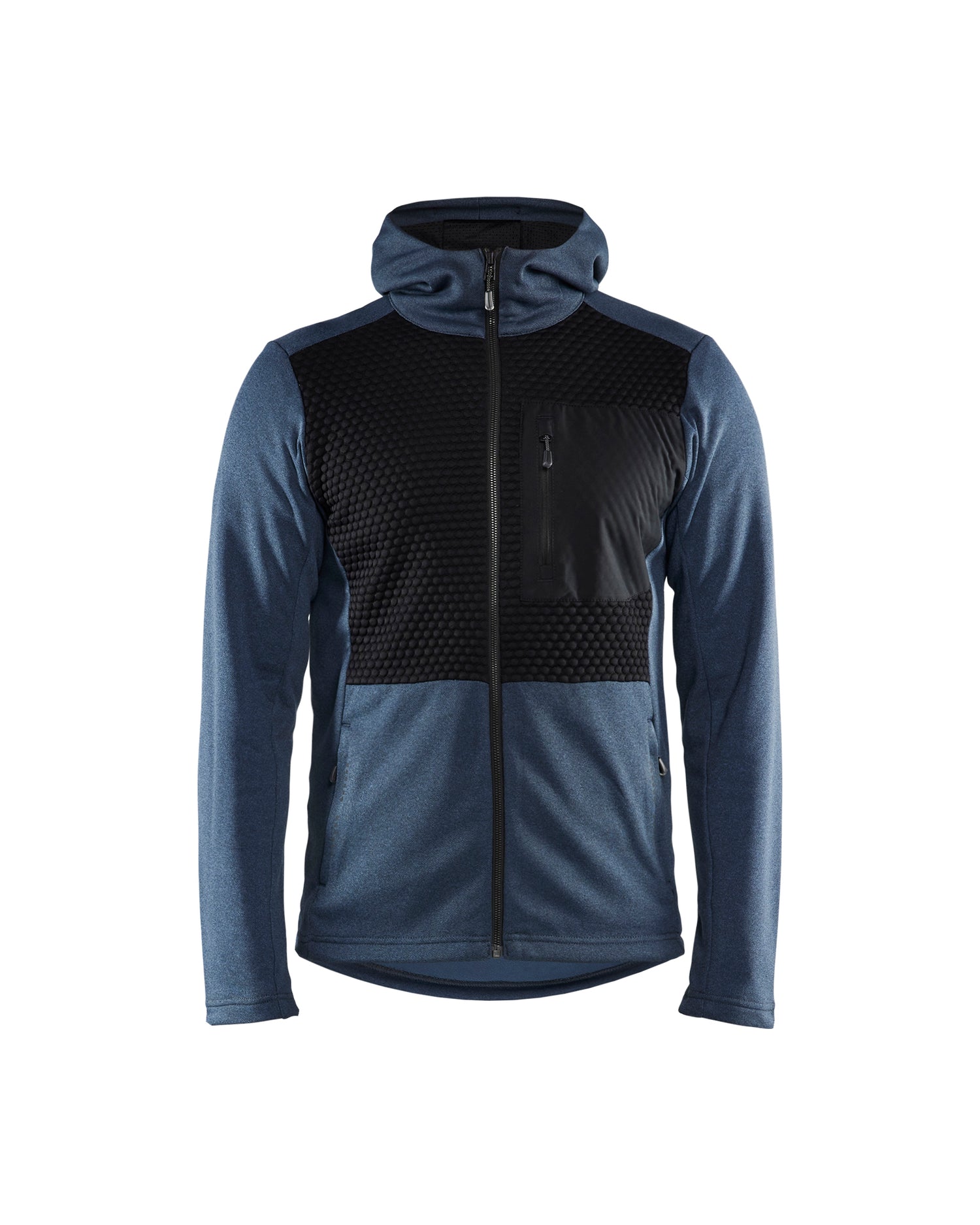 Blåkläder 3540 Hættetrøje Full Zip, Støvet Blå/Sort