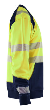 Blåkläder 3541 High Vis Sweatshirt detalje til broderi