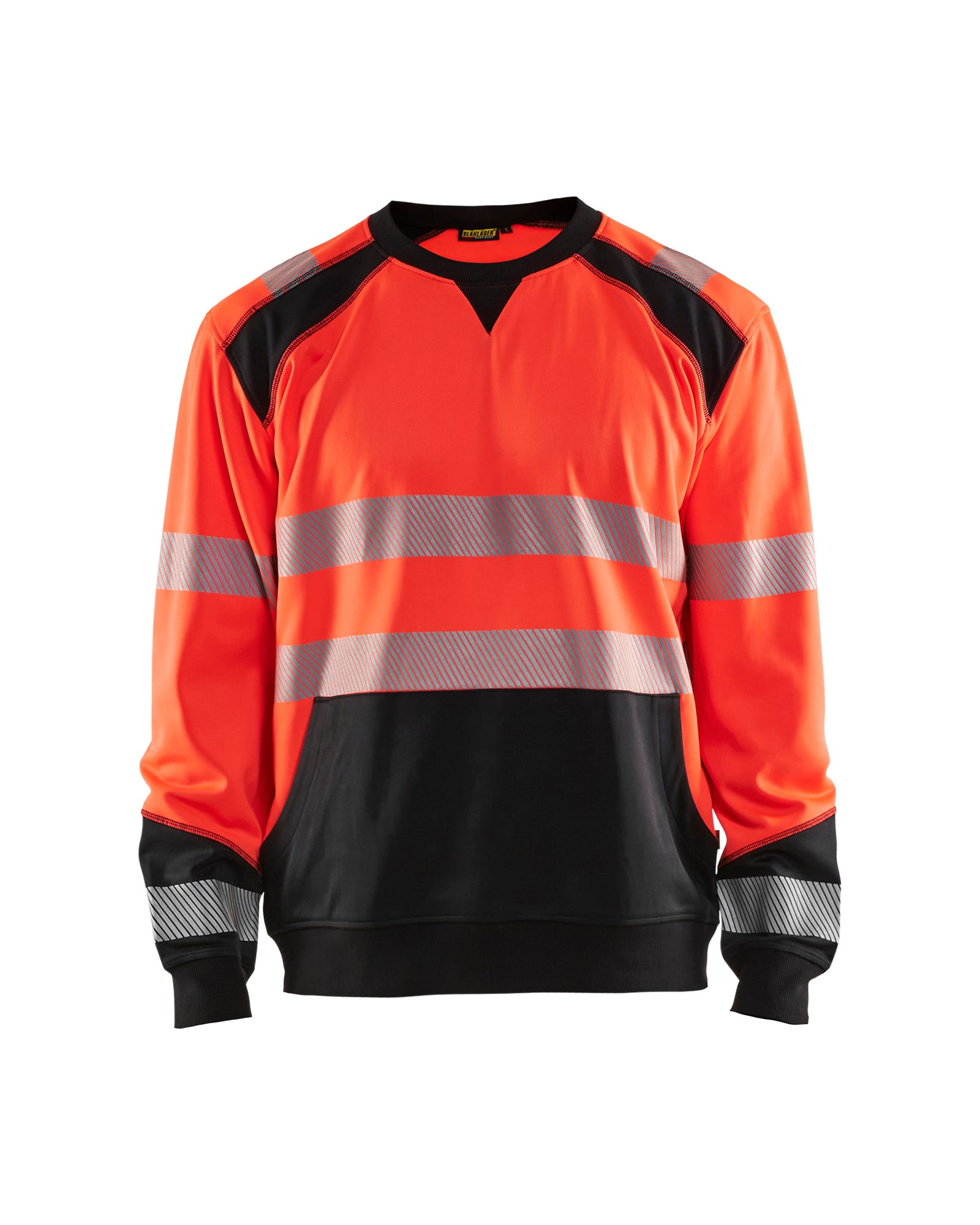 Blåkläder 3541 High Vis Sweatshirt, High Vis Rød/Sort