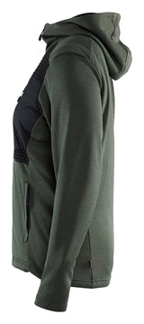 Blåkläder 3542 Dame Hættetrøje full zip produktbillede med tryk