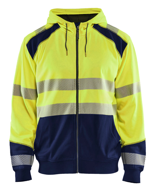 Blåkläder 3546 High vis hættetrøje med tryk eller logo – arbejdstøj og firmatøj
