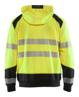 Blåkläder 3546 High vis hættetrøje nærbillede med logo