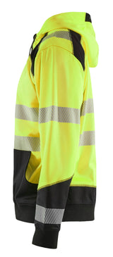 Blåkläder 3546 High vis hættetrøje produktbillede med tryk