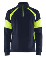 Blåkläder 3550 Sweatshirt Half Zip med tryk eller logo – arbejdstøj og firmatøj