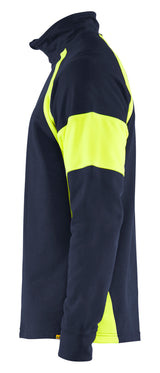 Blåkläder 3550 Sweatshirt Half Zip produktfoto med tryk