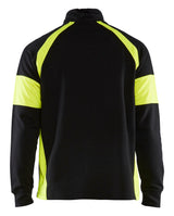 Blåkläder 3550 Sweatshirt Half Zip nærbillede med logo