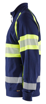 Blåkläder 3551 High vis sweatshirt produktfoto med tryk