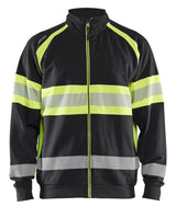 Blåkläder 3551 High vis sweatshirt detalje med firmalogo