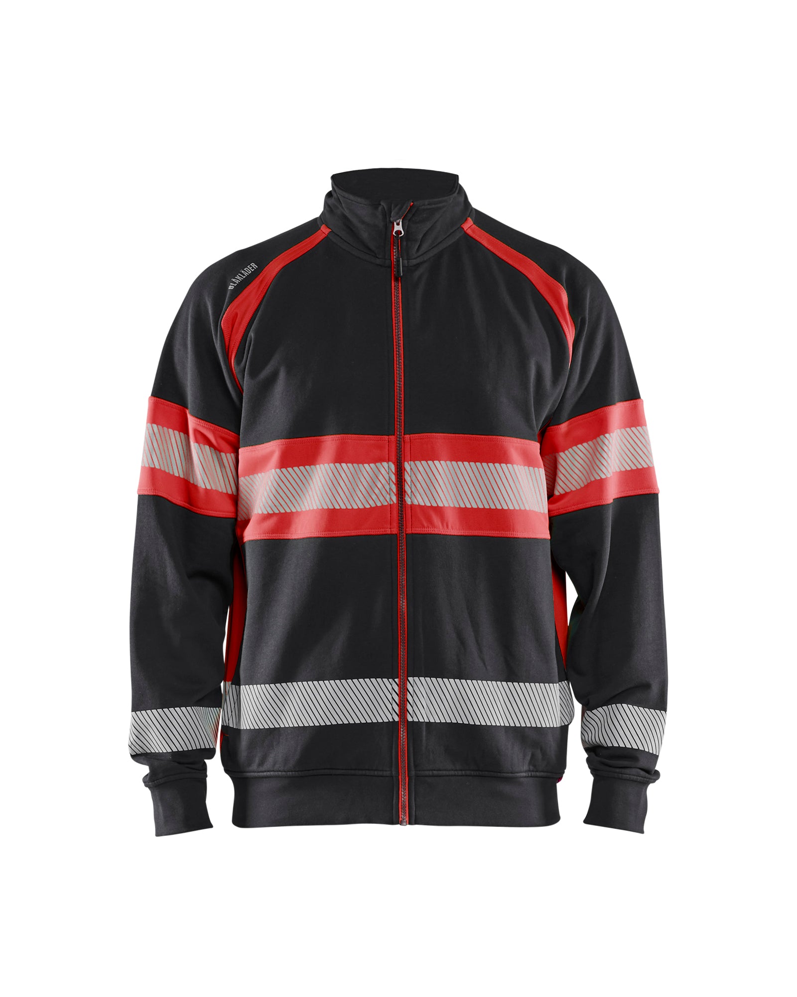 Blåkläder 3551 High vis sweatshirt, Sort/High Vis Rød