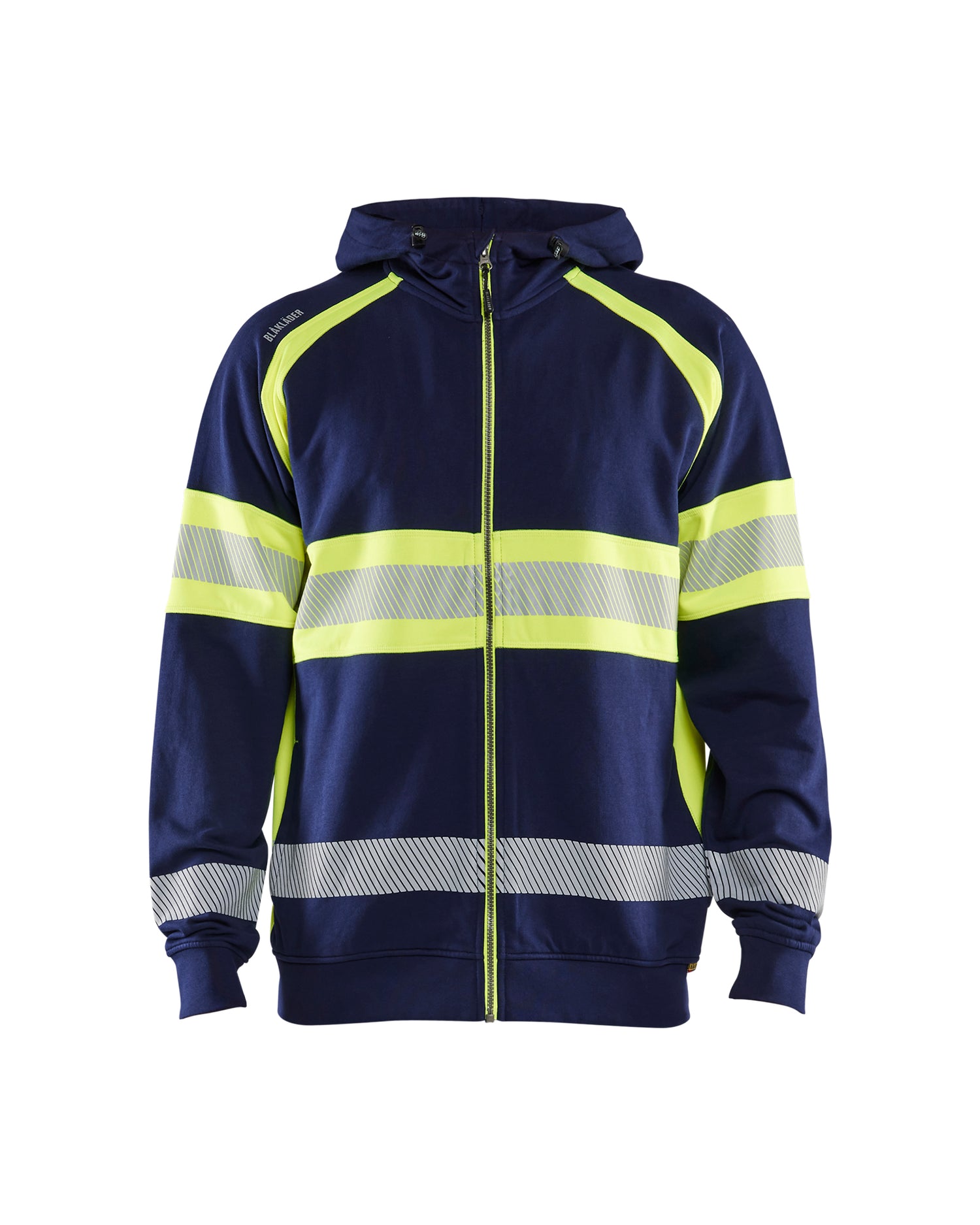 Blåkläder 3552 High vis hættetrøje, Marineblå/High Vis Gul