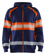 Blåkläder 3552 High vis hættetrøje materiale med firmalogo